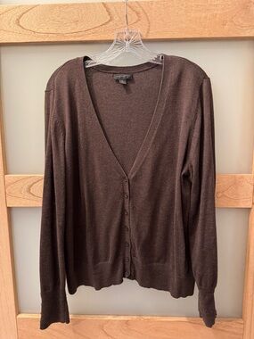 Worthington Brown Cardigan Sweater